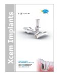 xcem Implant catalogue